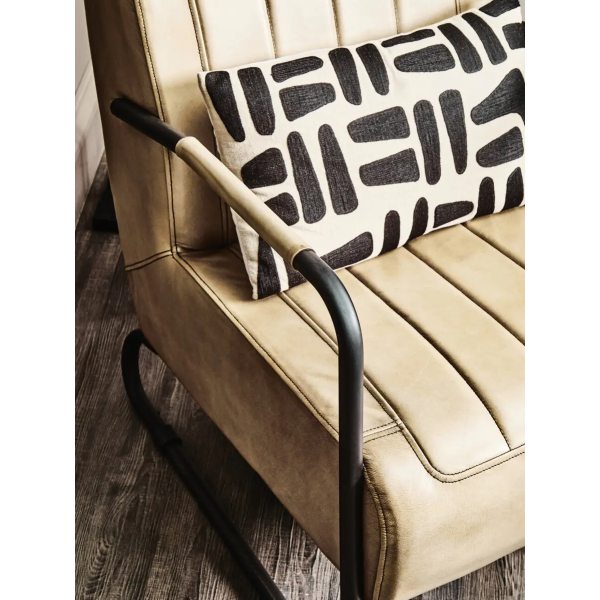 Fifty Five Avenue   Buffalo Grey Leather Armchair - Image 12
