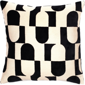 Malini Paul Moneypenny Chillpill Black Large Cushion