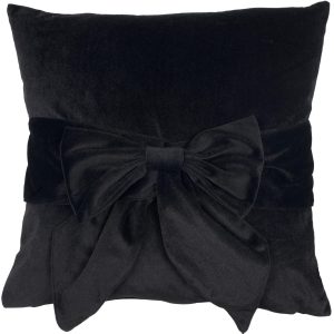 Malini Paul Moneypenny Tiedup Black Cushion