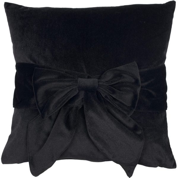 Malini Paul Moneypenny Tiedup Black Cushion