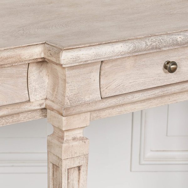 Acacia 4 Drawer Breakfront Console Table - Image 4