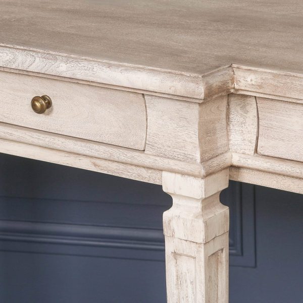 Acacia 4 Drawer Breakfront Console Table - Image 7