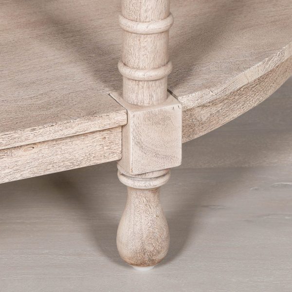 Acacia Wooden Curved Console - Image 6