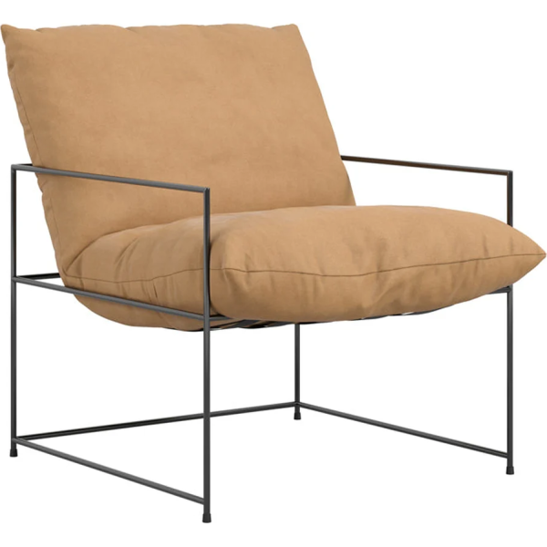Anoushka Living  Queens Tobacco Accent Chair in Brown