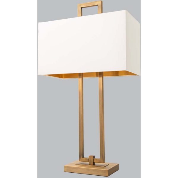 Millie & Co  Copperfield Antique Brass Finish Table Lamp