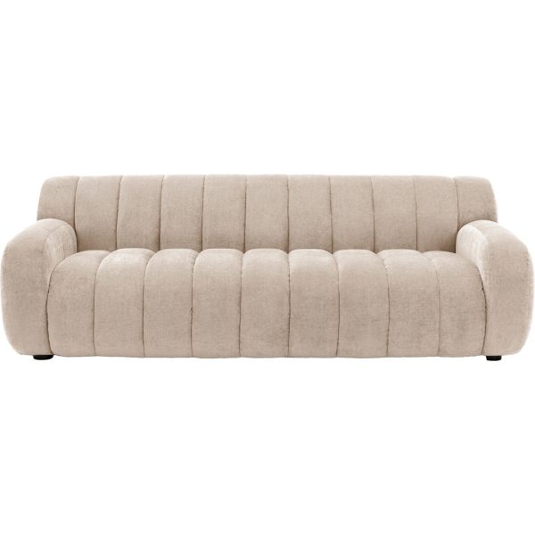 Gallery Interiors  Caden Retro Cream Sofa