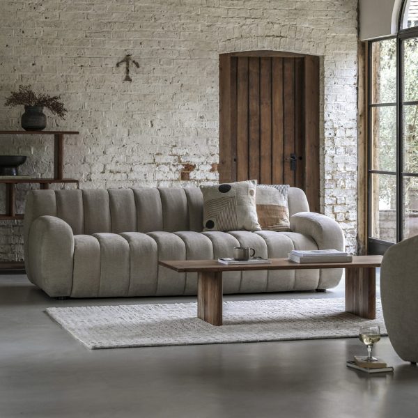 Gallery Interiors  Caden Retro Cream Sofa - Image 11