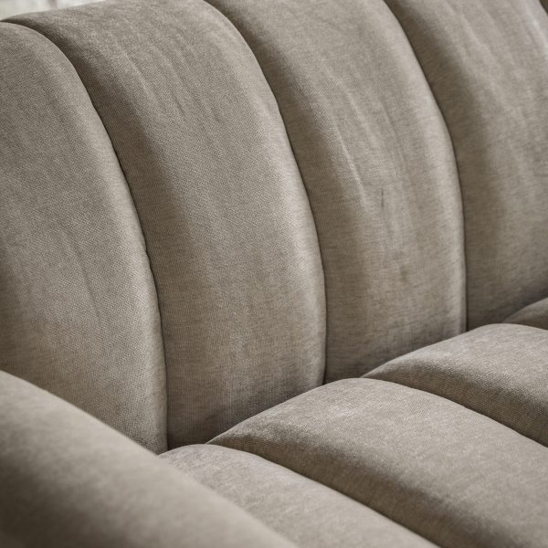 Gallery Interiors  Caden Retro Cream Sofa - Image 4