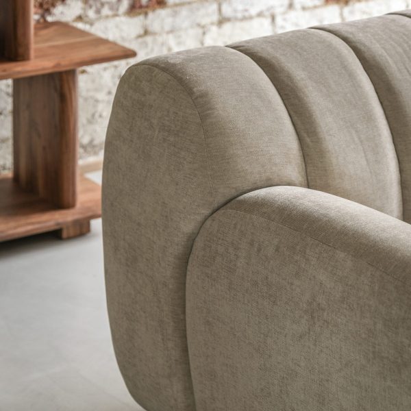 Gallery Interiors  Caden Retro Cream Sofa - Image 5