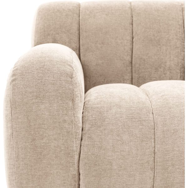 Gallery Interiors  Caden Retro Cream Sofa - Image 10