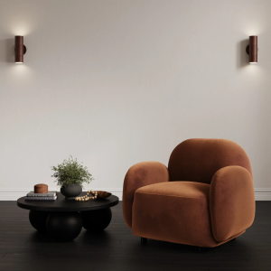 Anoushka Living  Noelle Accent Chair in Rust