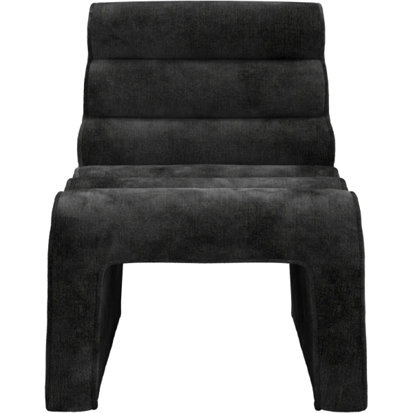 Anoushka Living  Jasmine Accent Chair in Black Velvet Chenille - Image 4
