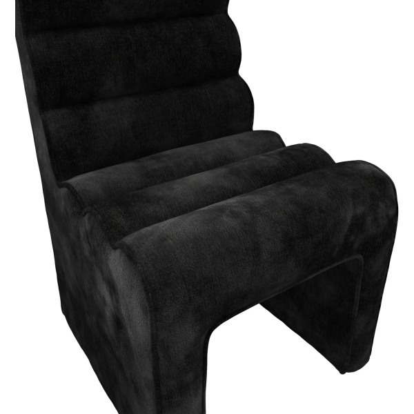 Anoushka Living  Jasmine Dining Chair in Black Velvet Chenille - Image 6