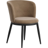 Anoushka Living  Mira Mole / Black Dining Chair (Pair) - Image 2