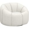 Anoushka Living   Sera Ivory Swivel Chair