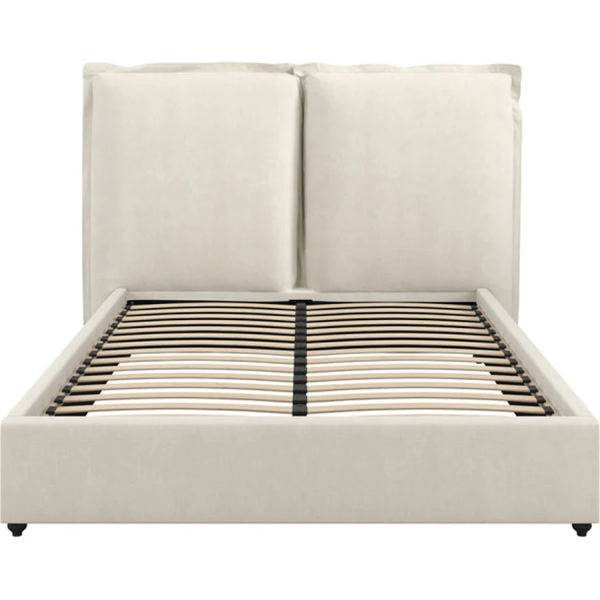 Anoushka Living  Monroe King Size Bed in Ivory Linen Blend - Image 4