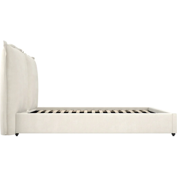 Anoushka Living  Monroe King Size Bed in Ivory Linen Blend - Image 5
