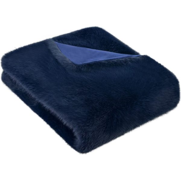 Malini Jasper Navy Throw