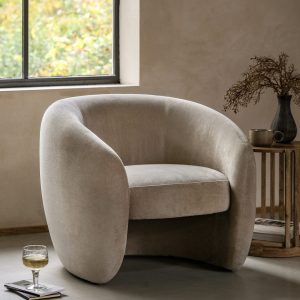 Gallery Interiors  Conran  Cream Curvo Armchair