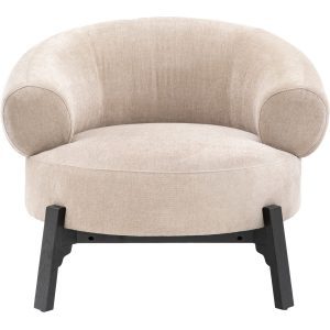 Gallery Interiors  Lido Cream  Armchair