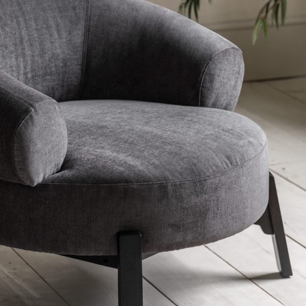 Gallery Interiors  Lido Anthracite  Armchair - Image 5