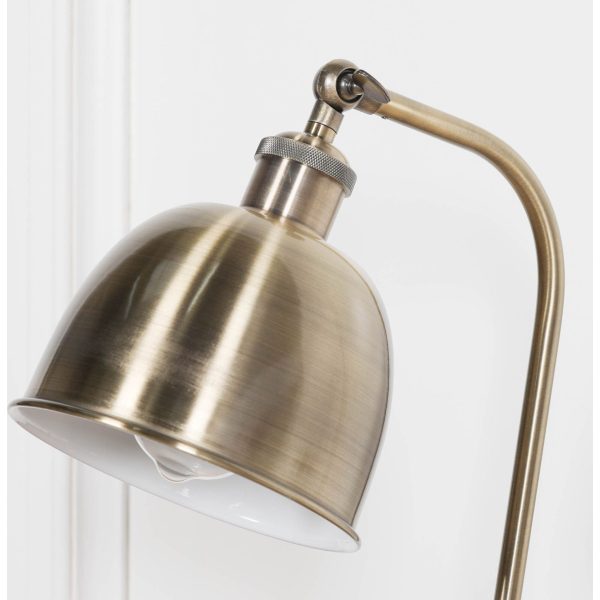 Industrial Style Stain Brass Metal Table Lamp with Shade - Image 5