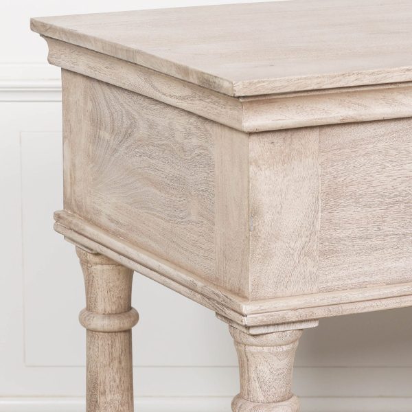 Acacia Wooden Console with Single Drawer - Image 4
