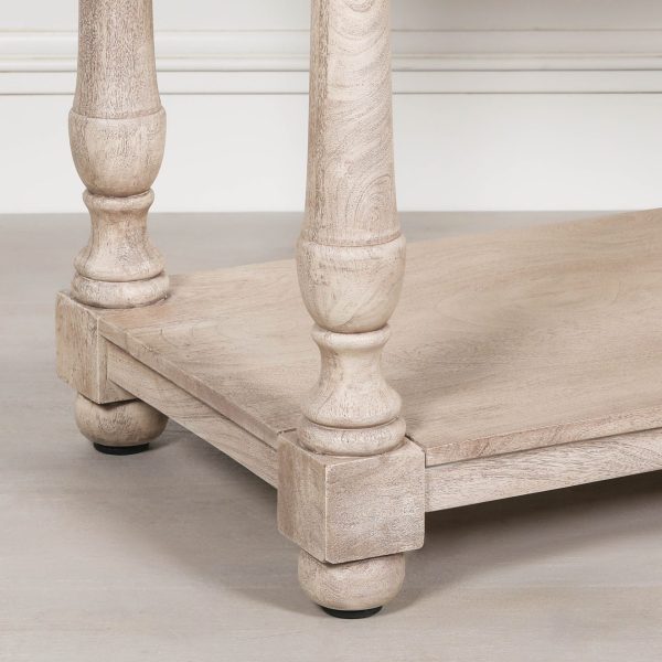 Acacia Wooden Console with Single Drawer - Image 3