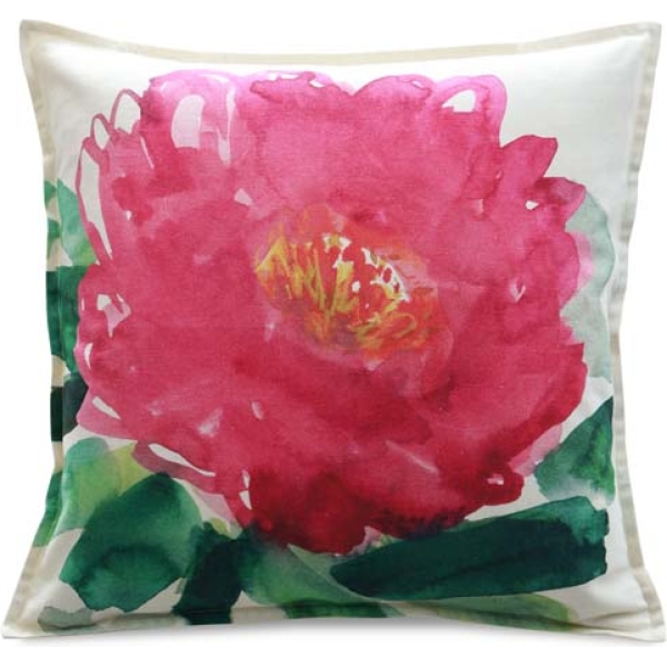 M.M Linen Peony Cushion - Image 4