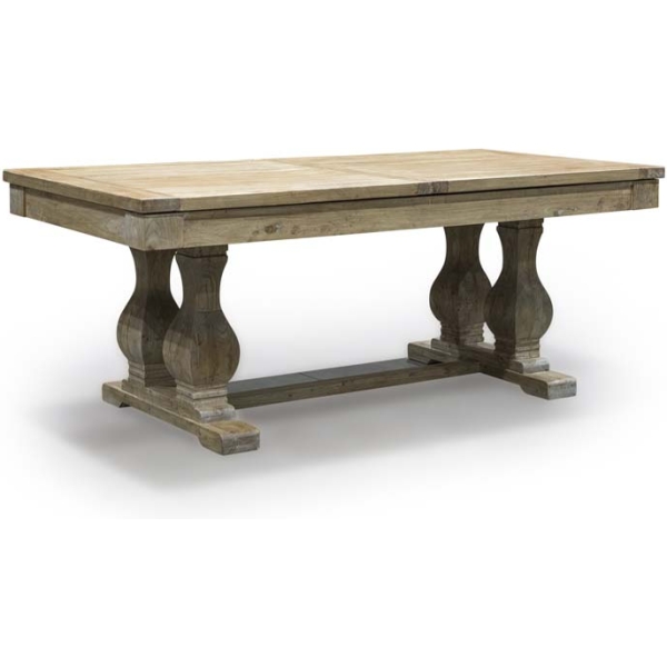 Reclaimed Dark Elm Extending Dining Table