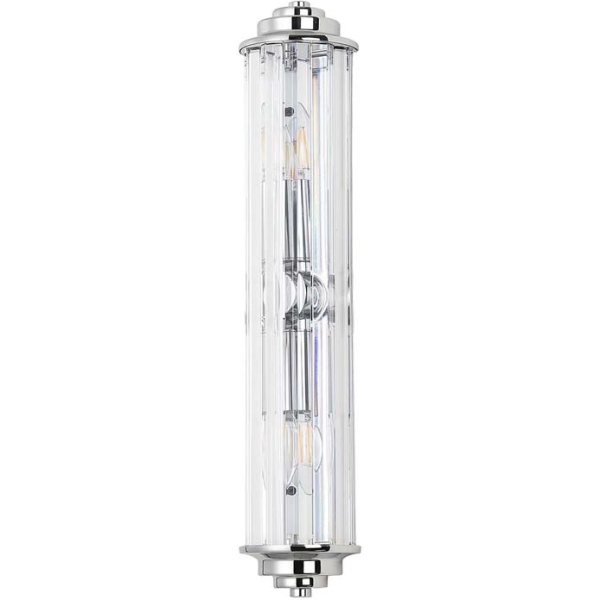 Halo Lighting Kolmar 2 Light Crystal Wall Light / Polished Chrome/Clear Crystal - Image 2
