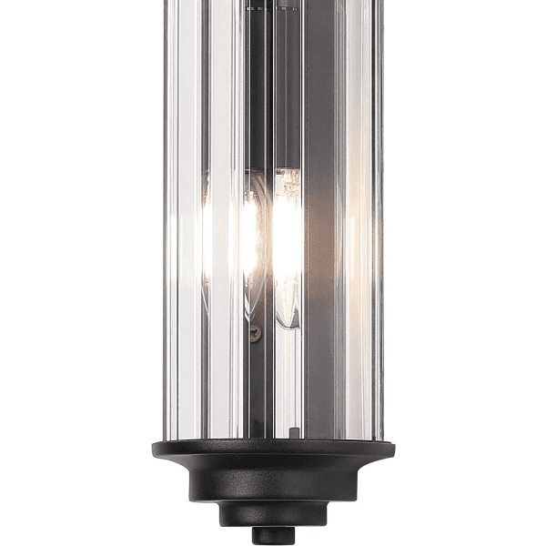 Halo Lighting Kolmar 2 Light Crystal Wall Light Satin Black/Clear Crystal - Image 6