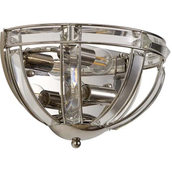 Halo Lighting Charlotte Wall Light Polished Nickel 2 Light E14 - Image 5