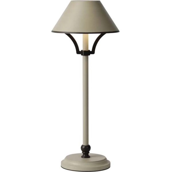 Maine Rechargeable Battery Operated Table Lamp Cream/Bronze 1.8W LED