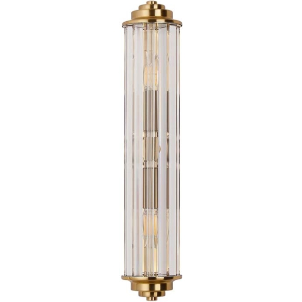 Halo Lighting Kolmar 2 Light Crystal Wall Light / Gold /Clear Crystal - Image 3