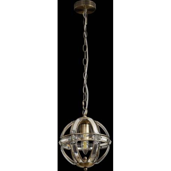 Halo Lighting Charlotte Extra Small Antique Brass Round Pendant 1 Light E27 - Image 8