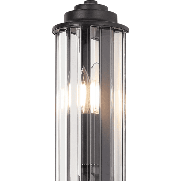 Halo Lighting Kolmar 2 Light Crystal Wall Light Satin Black/Clear Crystal - Image 9