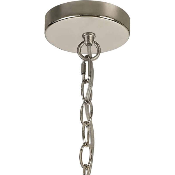 Halo Lighting Charlotte Teardrop Pendant Polished Nickel 31cm 1 Light E27 - Image 8