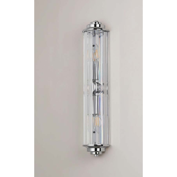 Halo Lighting Kolmar 2 Light Crystal Wall Light / Polished Chrome/Clear Crystal - Image 6