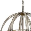 Halo Lighting Charlotte Large Round Pendant 62cm Antique Brass 6 Light E27 - Image 5