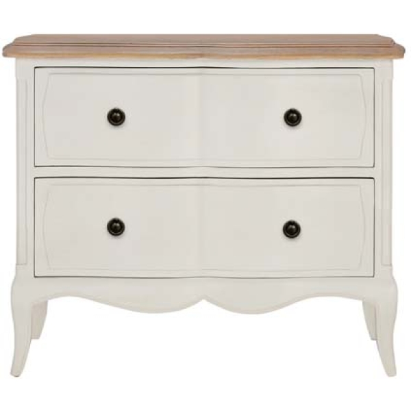 Willis & Gambier Amelia 2 Drawer Wide Bedside Table - Image 11