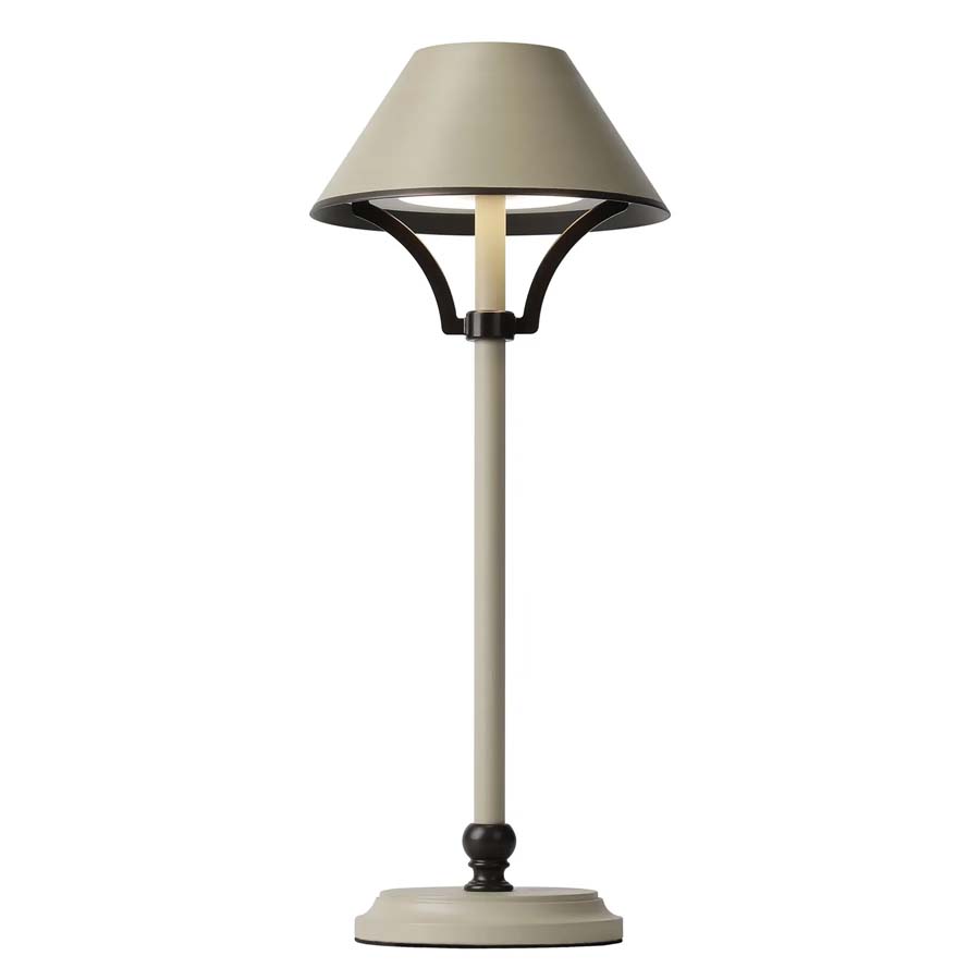Maine Rechargeable Battery Operated Table Lamp Cream/Bronze 1.8W LED