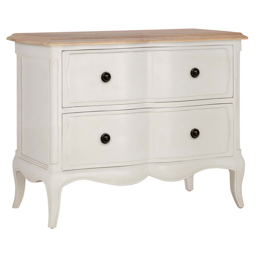 Willis & Gambier Amelie 2 Drawer Wide Bedside Table