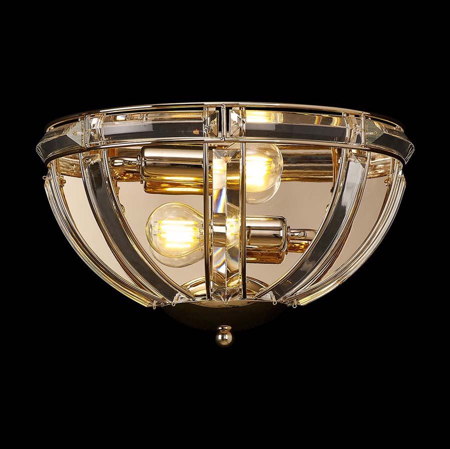 Halo Lighting Charlotte Wall Light French Gold 2 Light E14
