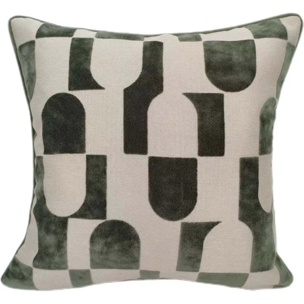 Malini Paul Moneypenny Chillpill Sage Cushion 43 x 43 cm - Image 2