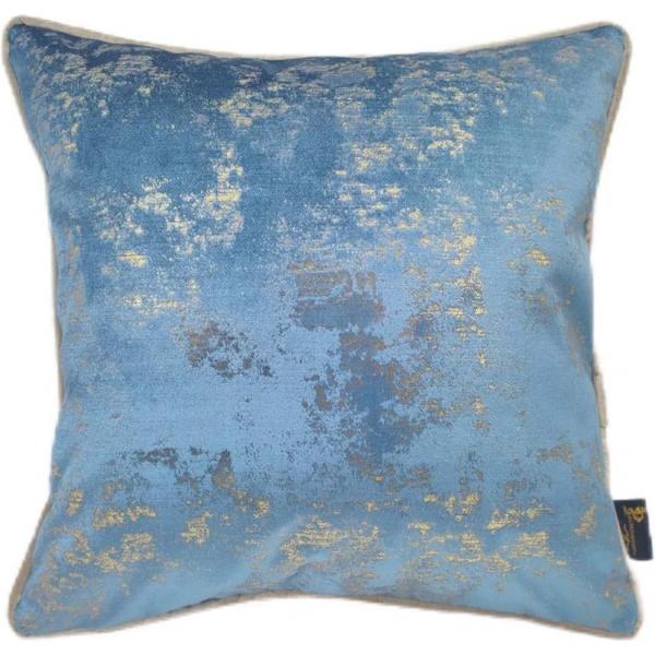 Malini Paul Moneypenny Spoiltrotton Blue Large Cushion 59x59cm