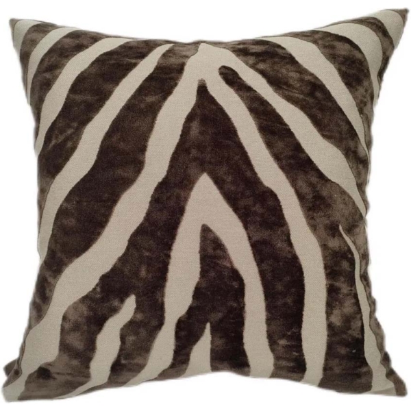 Malini Paul Moneypenny Zebedeedodah Choc Cushion 43x 43 cm - Image 3