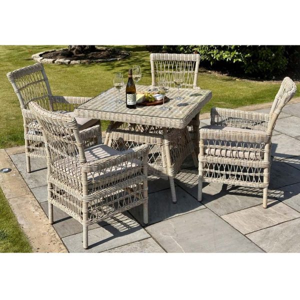 Hill Interiors Provence Collection Outdoor 4 Seater Dining Set