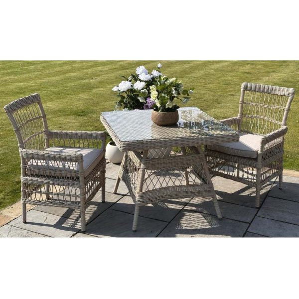Hill Interiors Provence Collection Outdoor 4 Seater Dining Set - Image 4