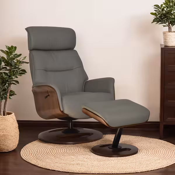 Global Furniture Alliance Reya Swivel Recliner - Available in 3 Colours